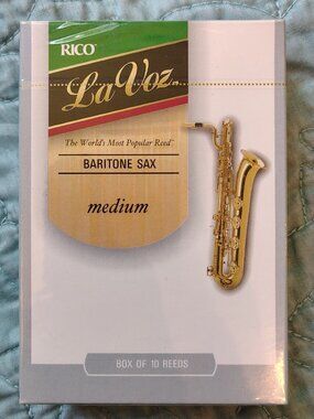 Rico LaVoz Baritone Sax Medium Reeds 10 Pack